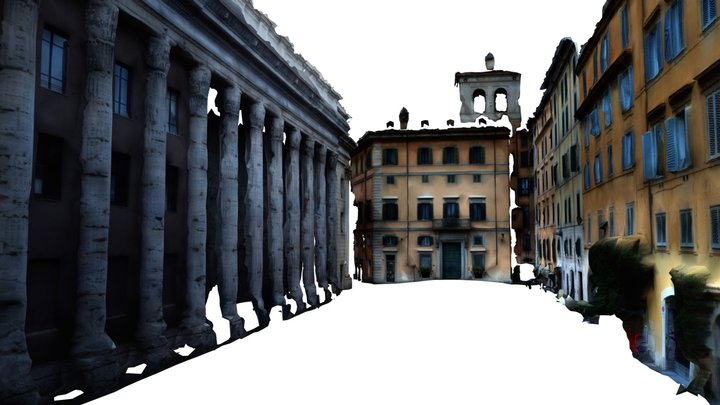 Piazza di Pietra - fotogrammetria low resolution 3D Model