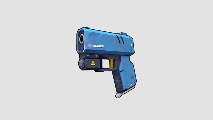 Compact personal defense gun 3D Model
