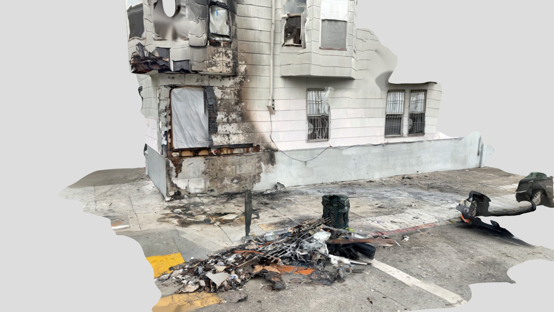Fire Aftermath @ 397 S VAN NESS, San Francisco