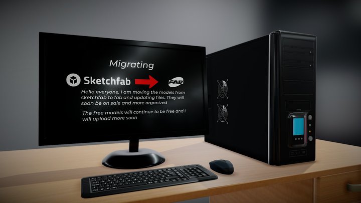 MIGRATING FROM sketchfab TO FAB – Gratis 3D-model STL