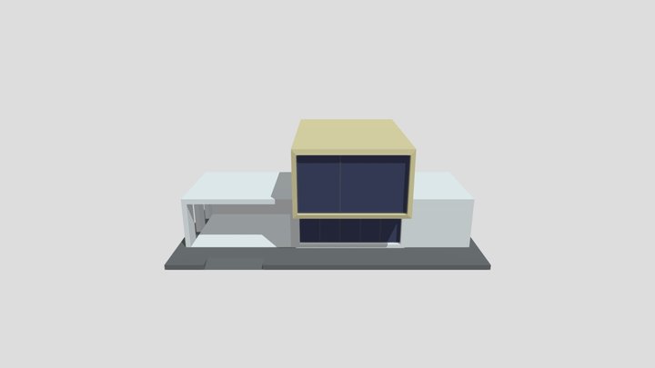 Low Poly Stylized House 3D Model