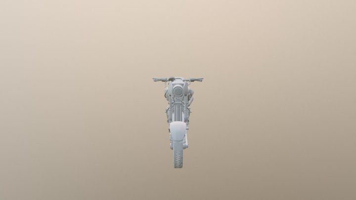 Full Concept Motorcycle 3D Model