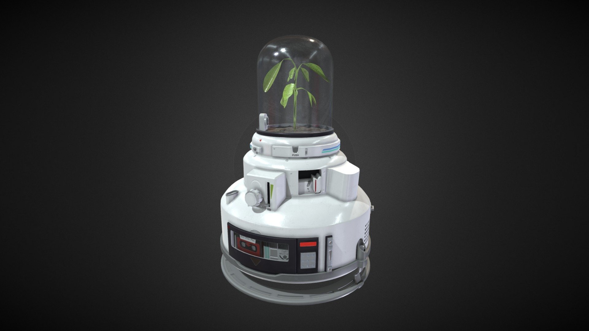 Plant-Powered Stereo - Prop Model - Download Free 3D model by ...