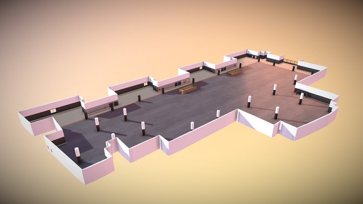 R+1_Hall 2_Paris Montreuil Expo 3D Model