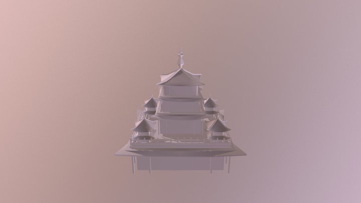 Chinese Temple 3D Model