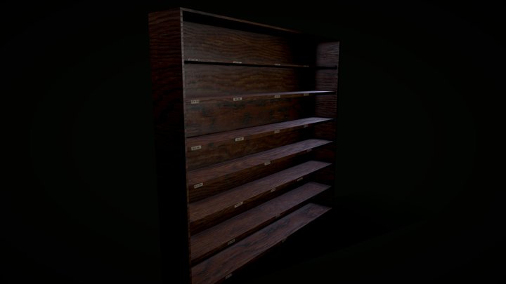VHS Shelf 3D Model