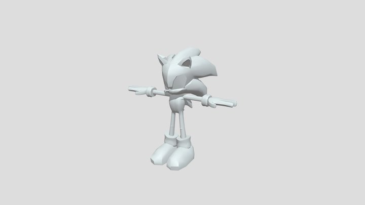 Sonic 3D Model 3D Model