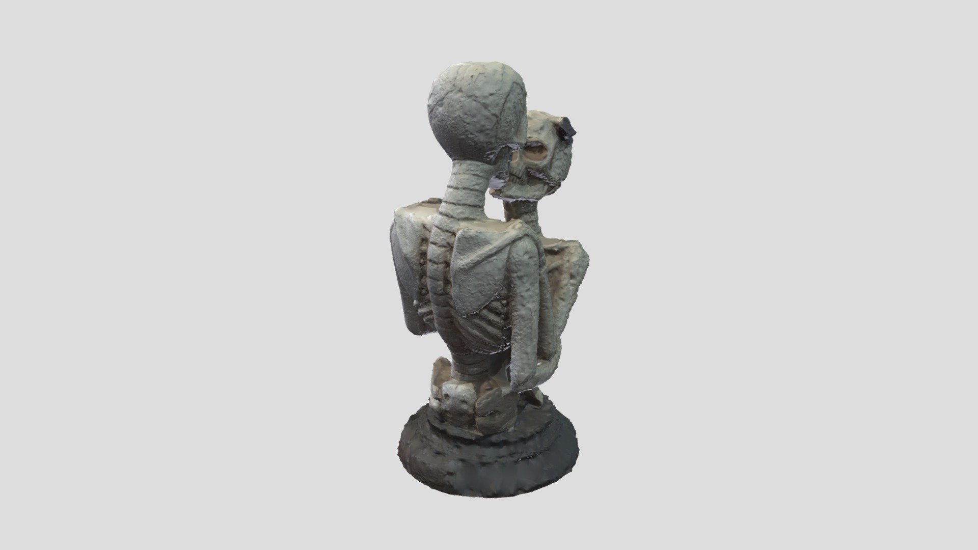 Skeletons Statue (RAW 2.8 Mio Tris)