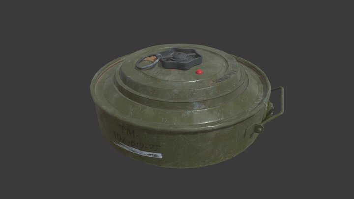 TM-46 Anti-tank mine 3D Model