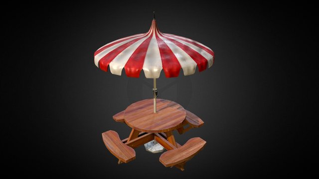 Barbecue table (GAU Modeling Challenge) 3D Model