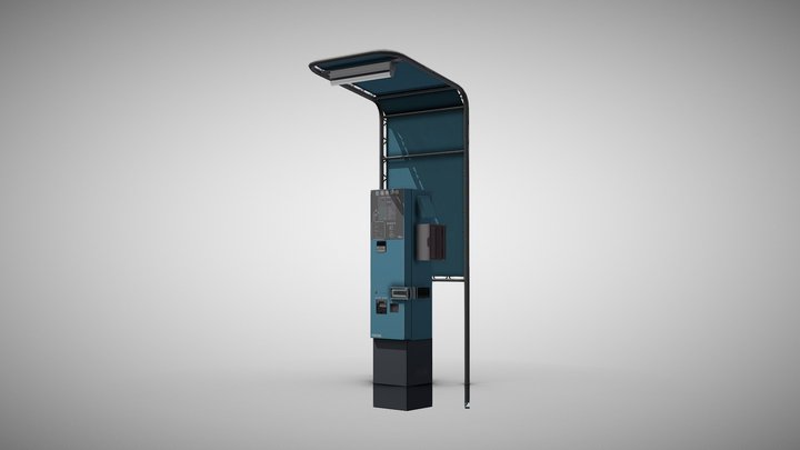 M Bicycle Parking Lot AM 1 3D Model