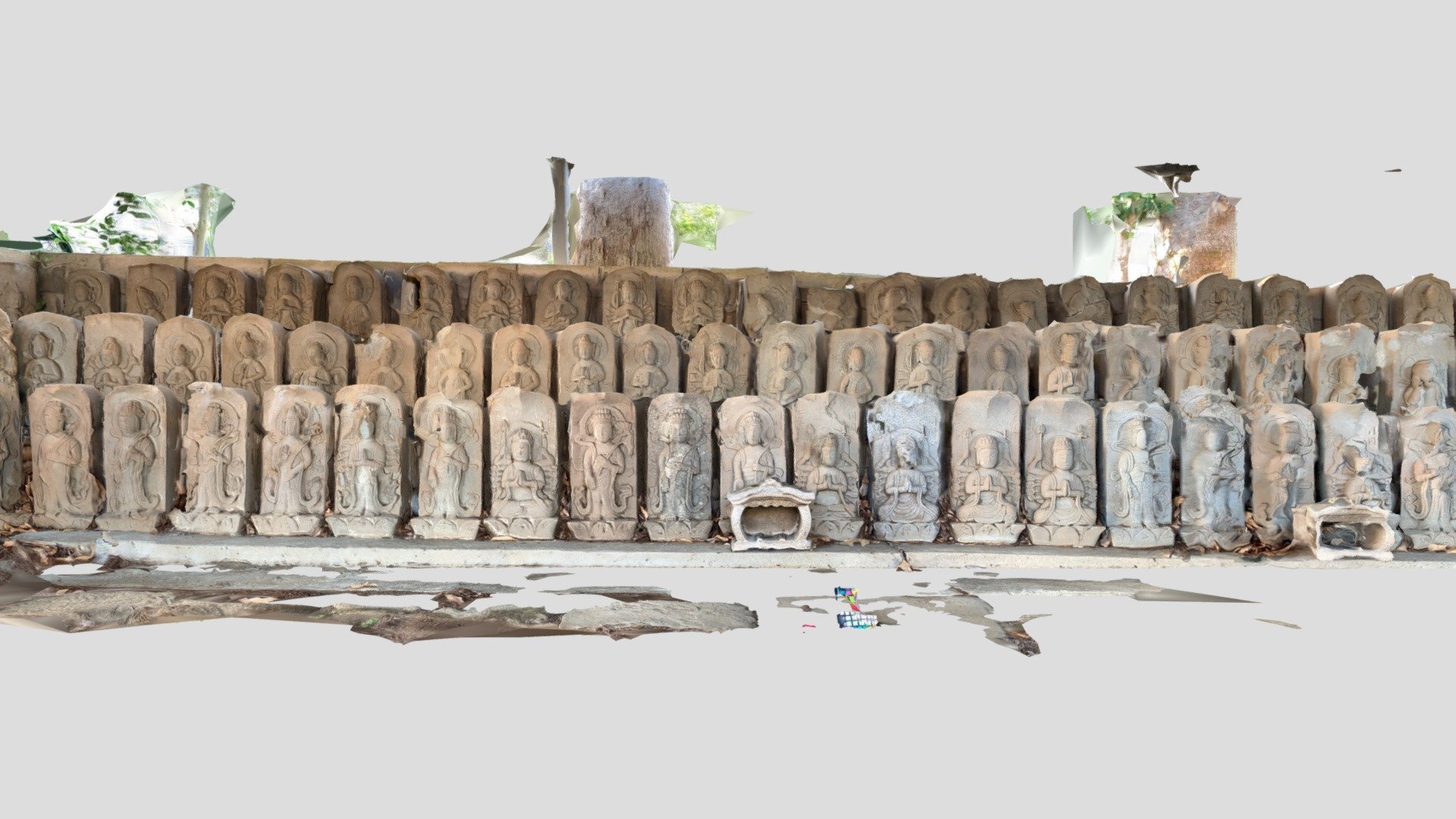 Hundred Kannon statues