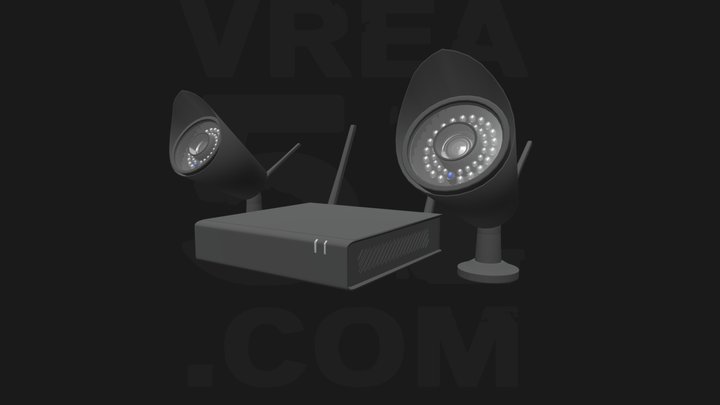 Security Camera DVR - Gaming Asset 3D Model