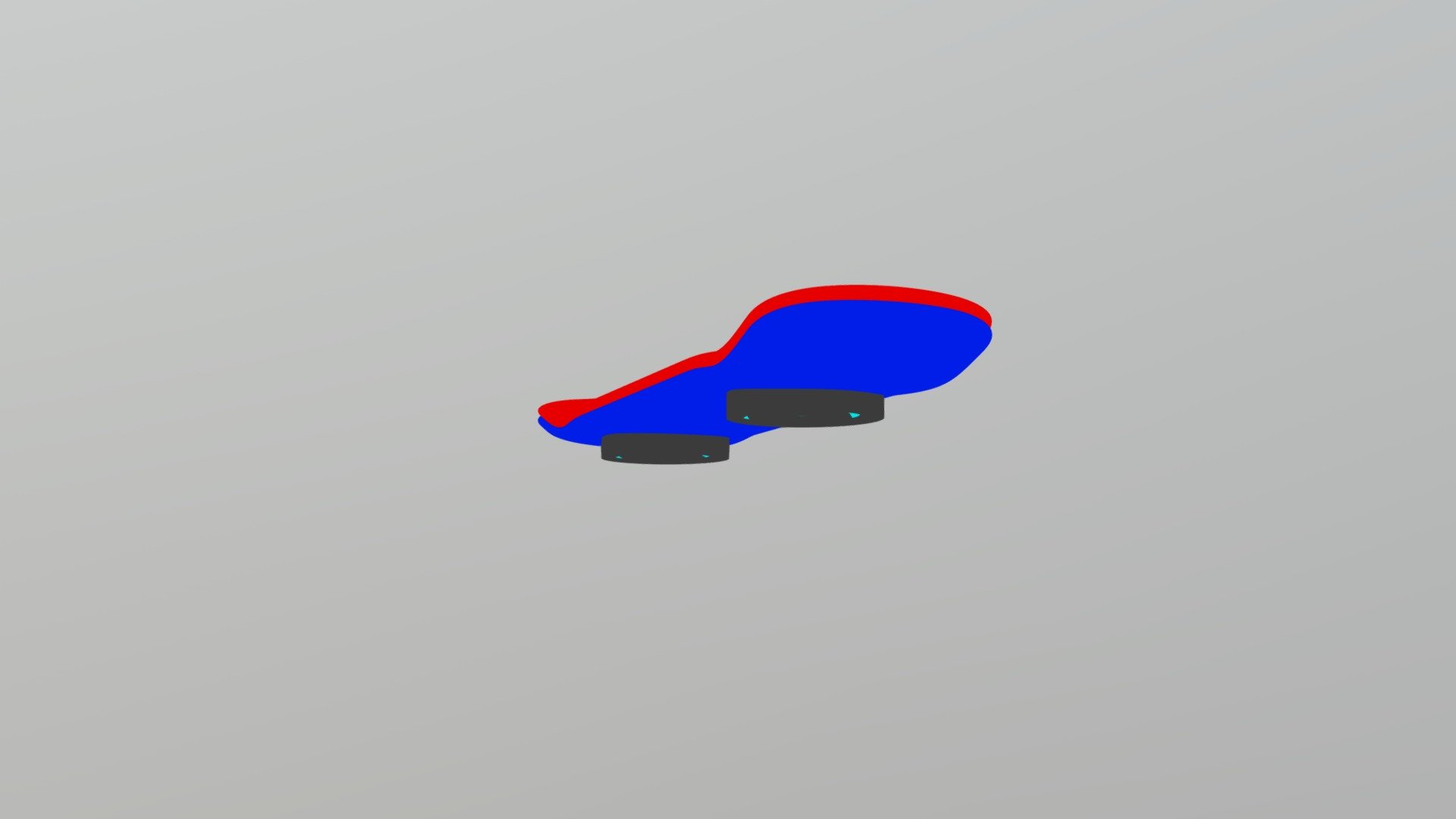 low - poly hoverboard