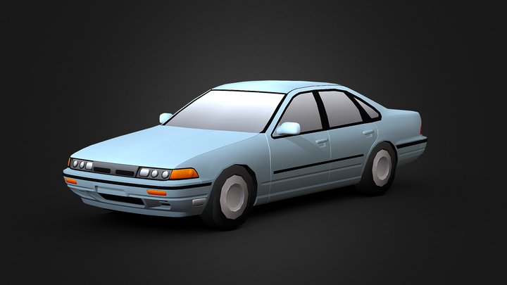 Nissan Cefiro A31 (Cartoon Styled) 3D Model