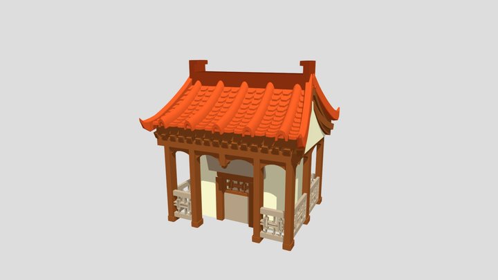 Chinese style building 3D Model