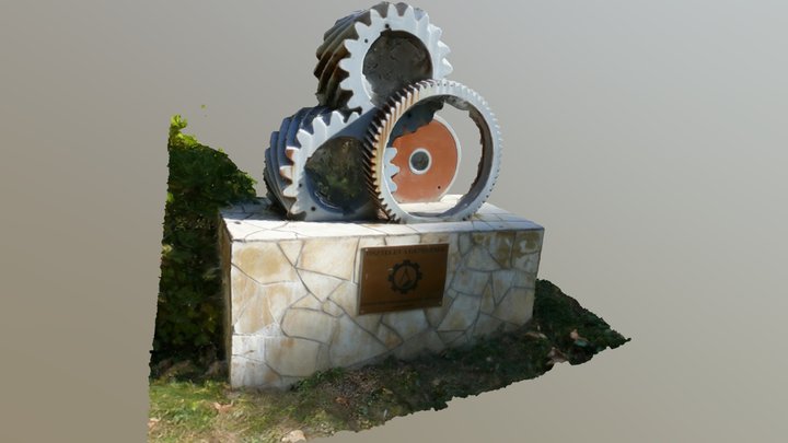 Miskolc Egyetemváros, Fogaskerekes dísz 3D Model