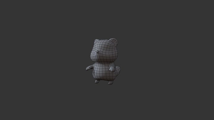 Cute monster - Rodent 3D Model