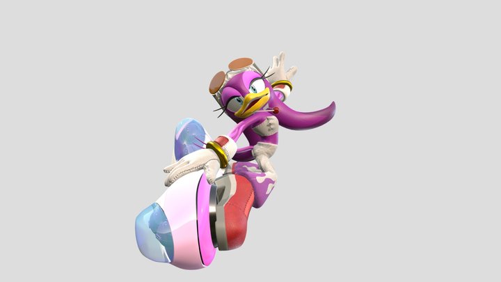 Sonic Riders Zero Gravity: Wave CGI Poster Pose 3D Model