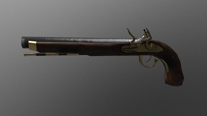 Old Musket 3D Model