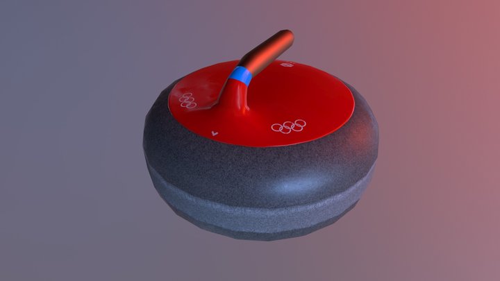 Curling Stone 3D Model