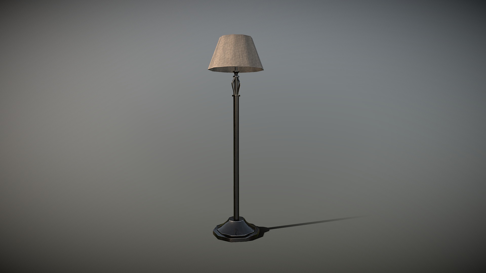 3D model Lamp – Low Poly - This is a 3D model of the Lamp - Low Poly. The 3D model is about a lamp on a table.
