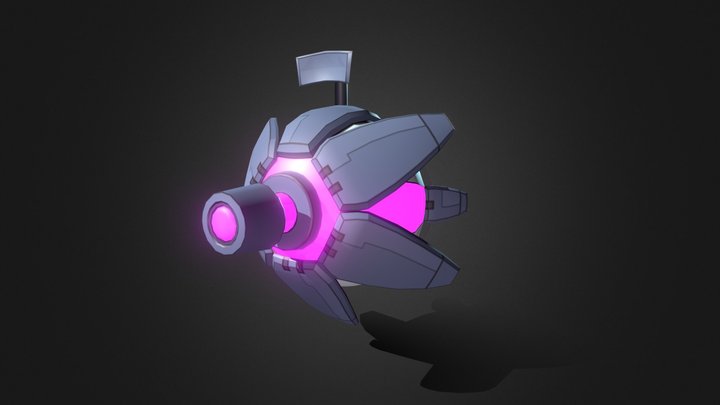 Scopi, the ground stationary drone. 3D Model