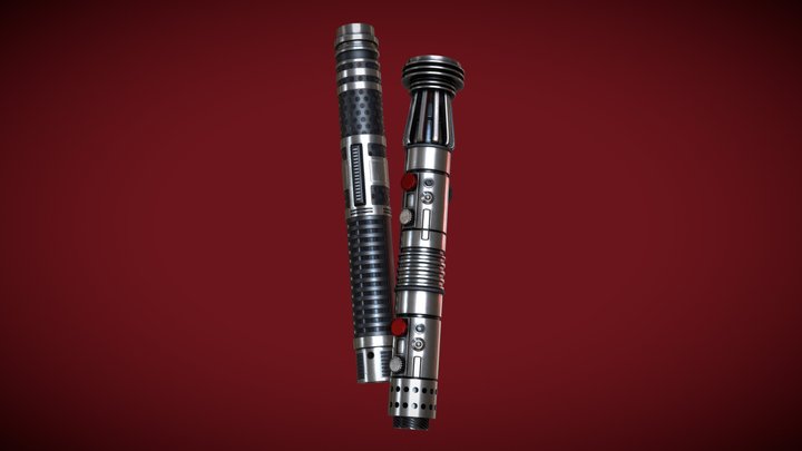 Star Wars: Maul Shadow Legacy Lightsaber 3D Model