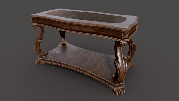 Ornate Table 3D Model
