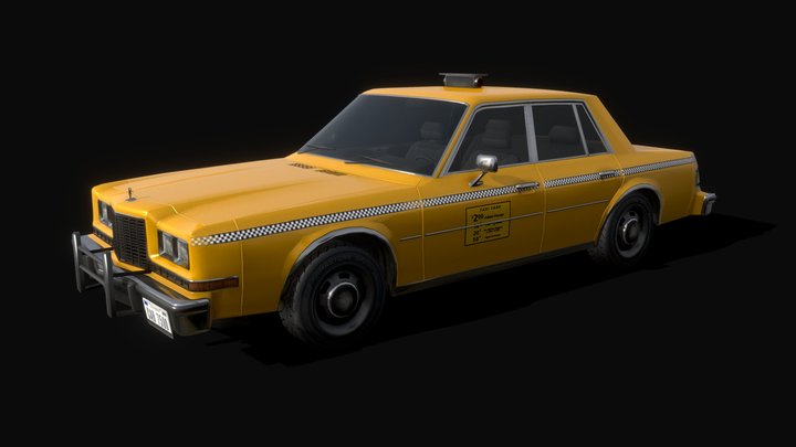 Negotiator '80 Taxi - Low poly model
