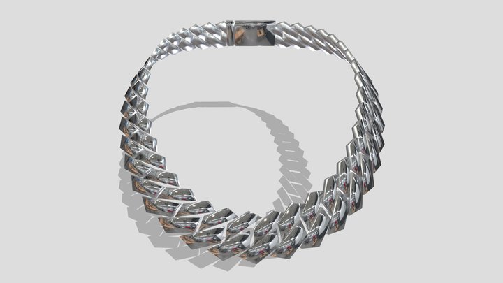 Lowpoly Chain 1.052 Vertices 3D Model