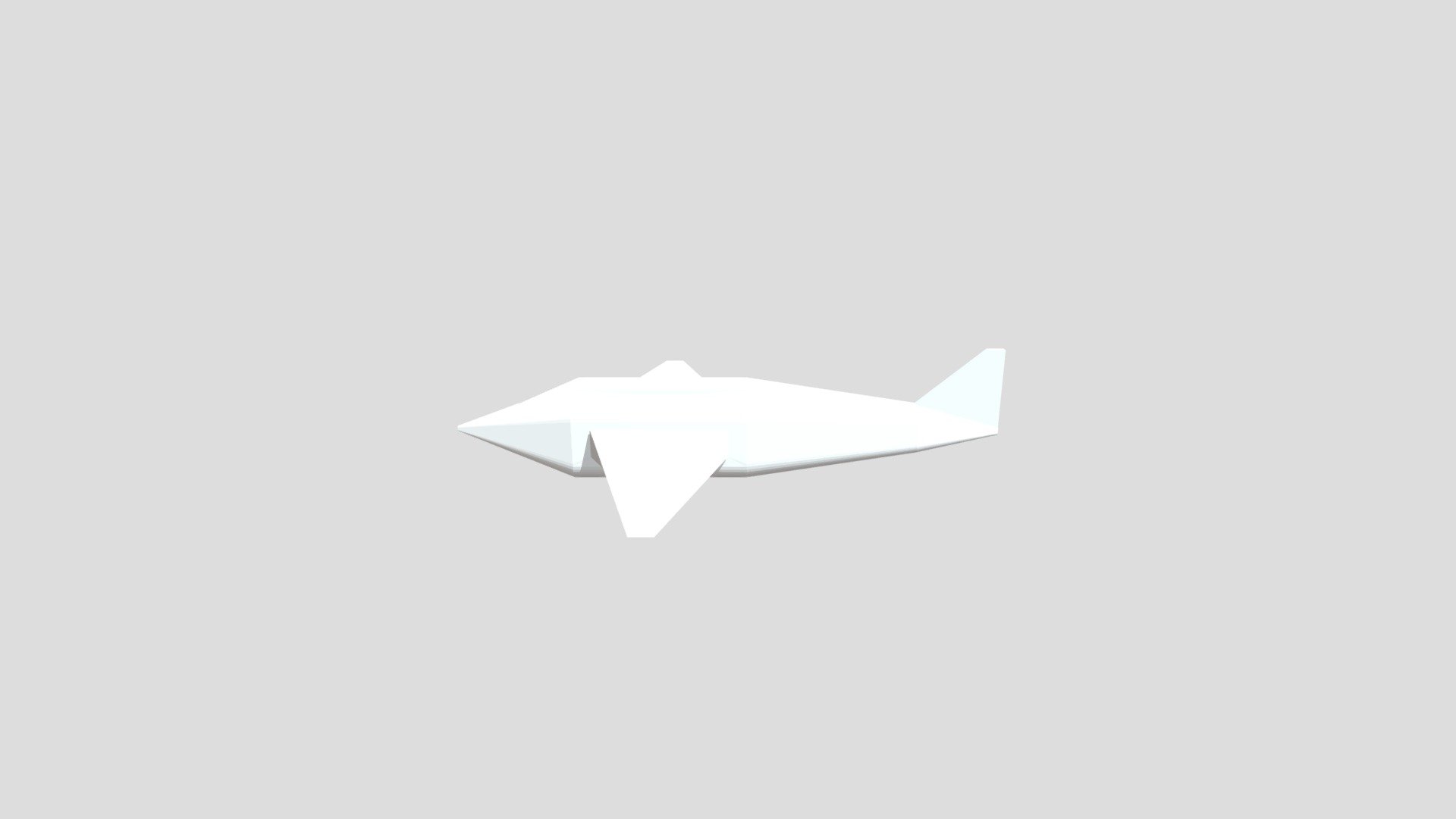 Lowpoly Sci-fi Plane