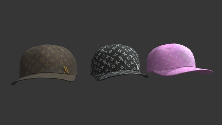Baseball Cap Pack 3D Model