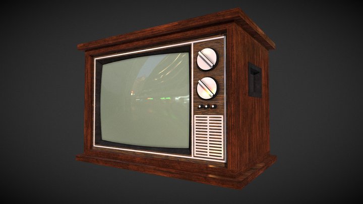 Tv Old 1960's 3D Model