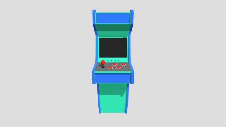 Arcade Machine 3D Model 3D Model