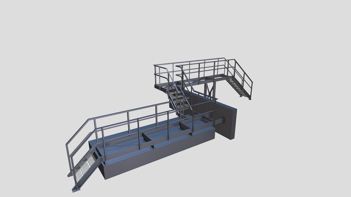 Bayhead Refinery - Access Platform 3D Model