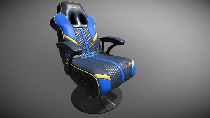 Gaming Chair X Rocker Adrenaline 3D Model