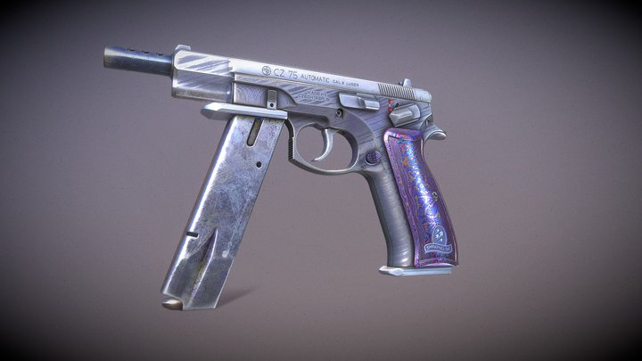 CZ-75A Shrapnel 3D Model