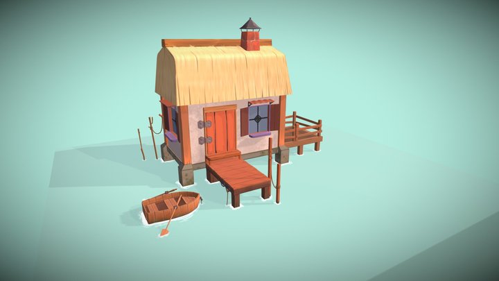 Fishing House 3D Model