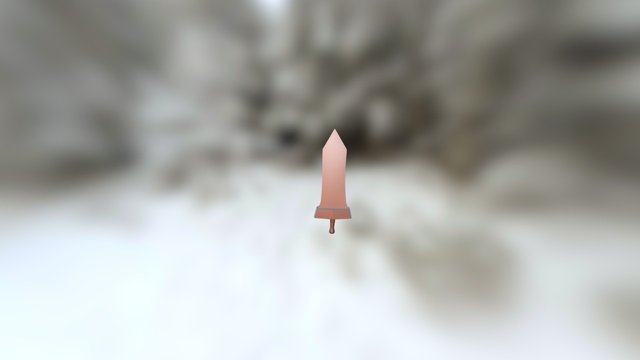 Low Poly Sword [First Test] 3D Model