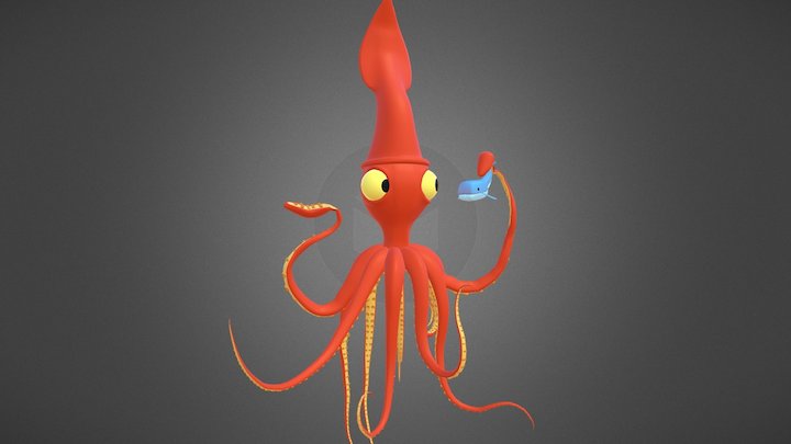 Giant Squid 3D Model