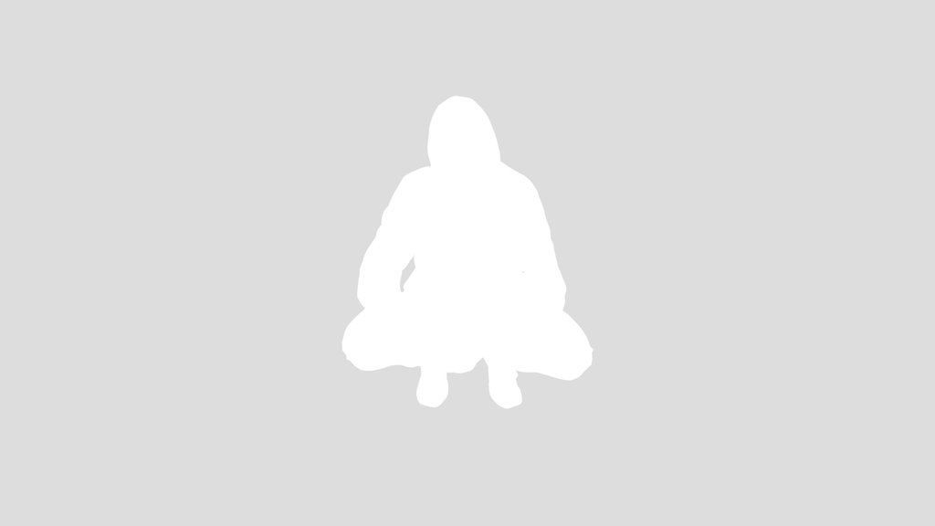 Guy In Hoodie Squatting