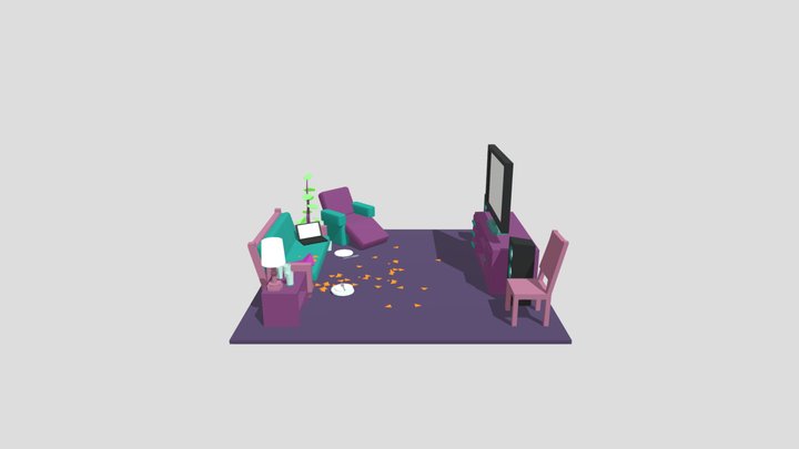 Living Room 3D Model
