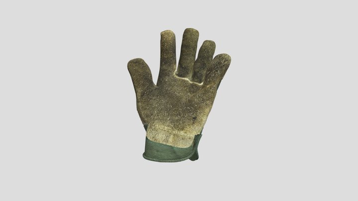 Work Glove .obj 3D Model