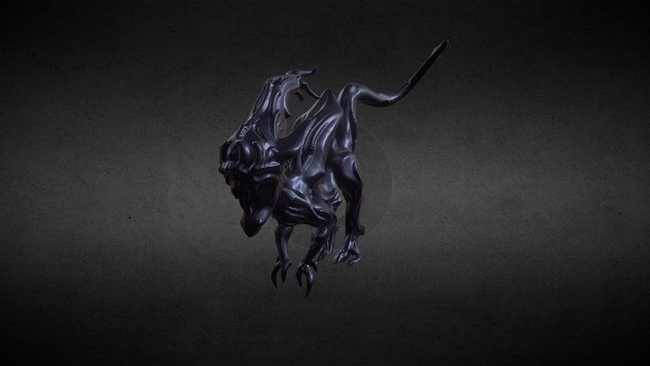 Alien-like creature 3D Model