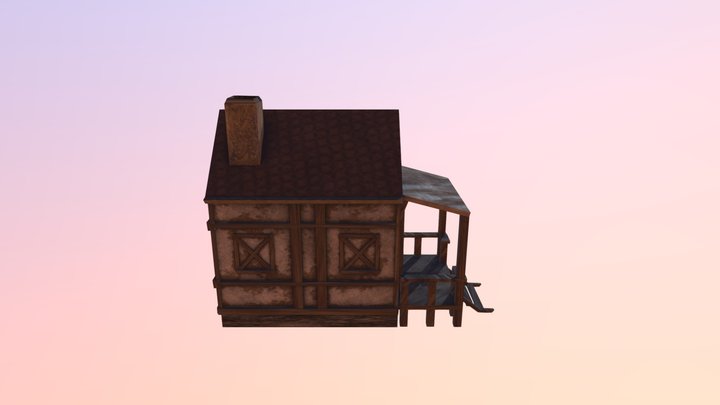 Medieval 3D House 3D Model