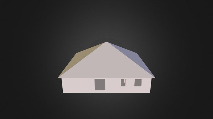 Maison_CaroKev_avec_toit 3D Model