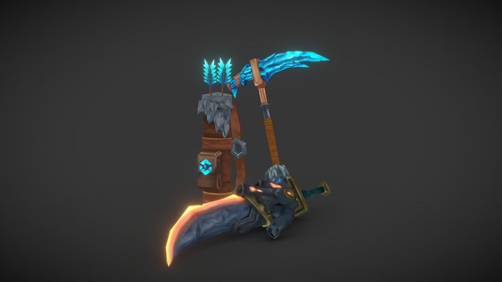 Low Poly Props 3D Model