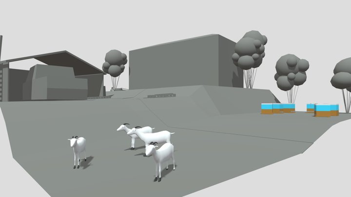 DAE Diorama retake – Small farm 3D Model
