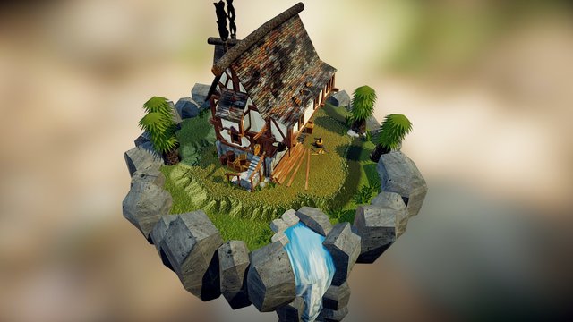 the Grogstad Tavern 3D Model
